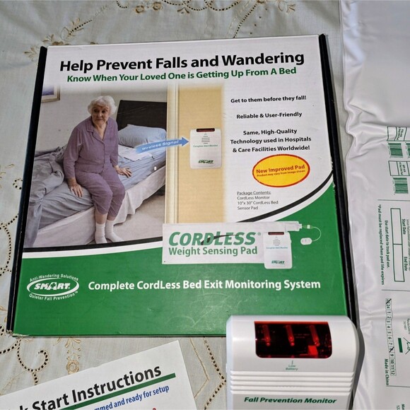 Smart Caregiver Wireless & Cordless Weight Sensing Bed Pad - 10" x 30" MSRP $124 - Picture 4 of 10